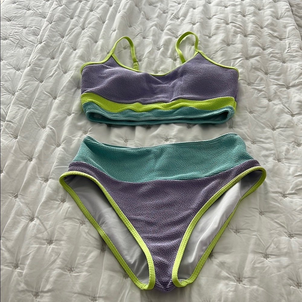 Colorblock Bikini Set - Picture 1 of 5